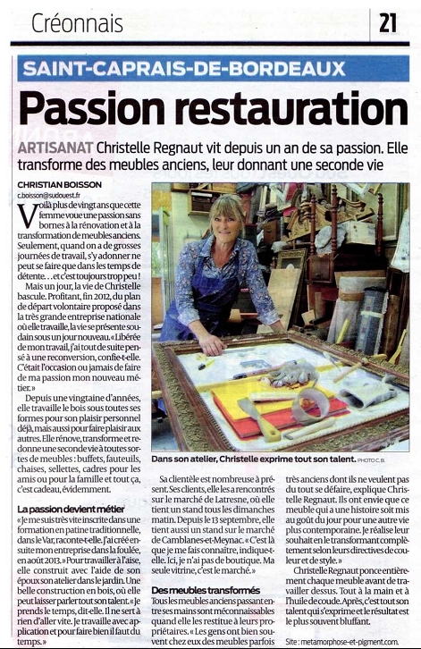 article Sud Ouest