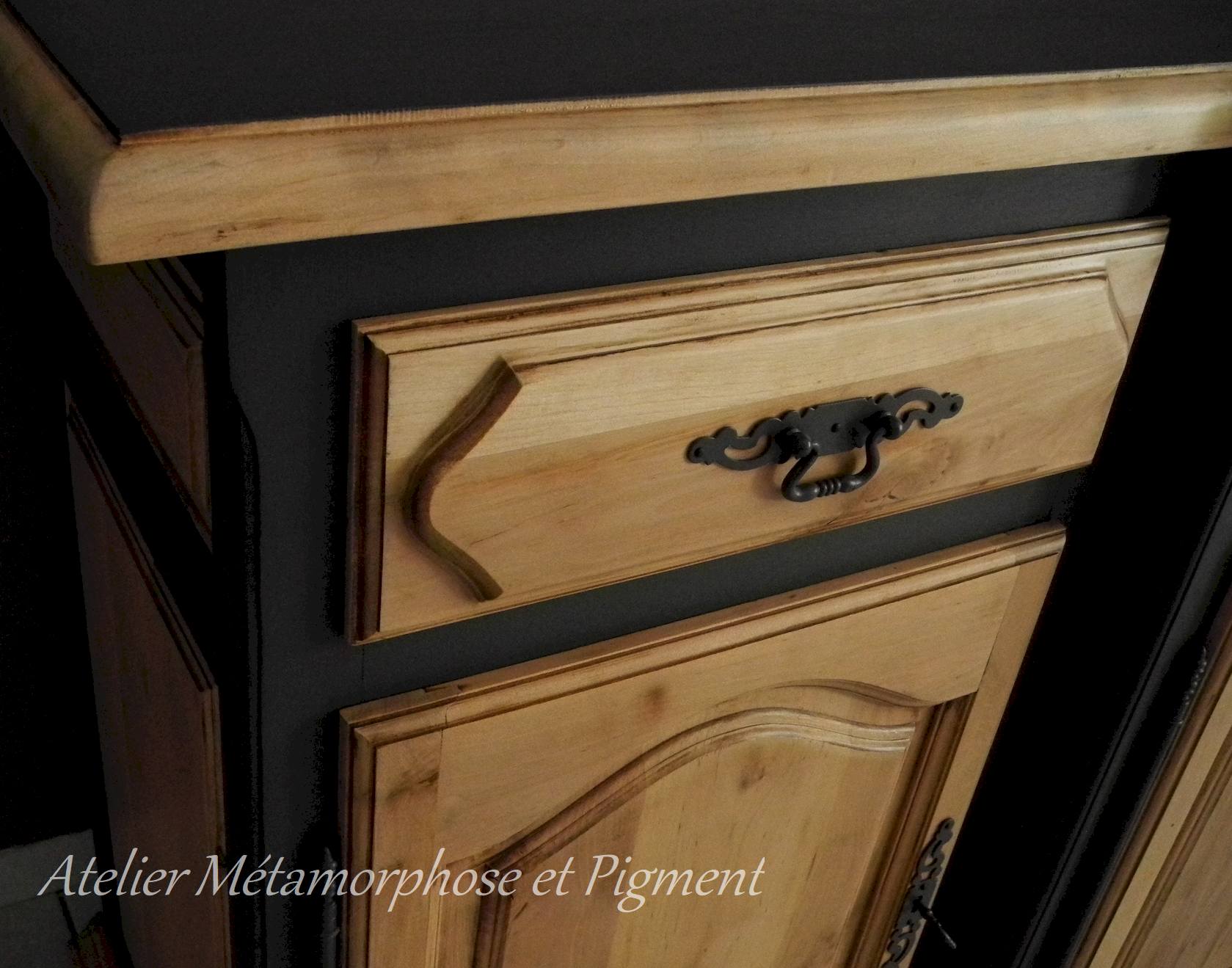 Buffet bas 4 portes dtail