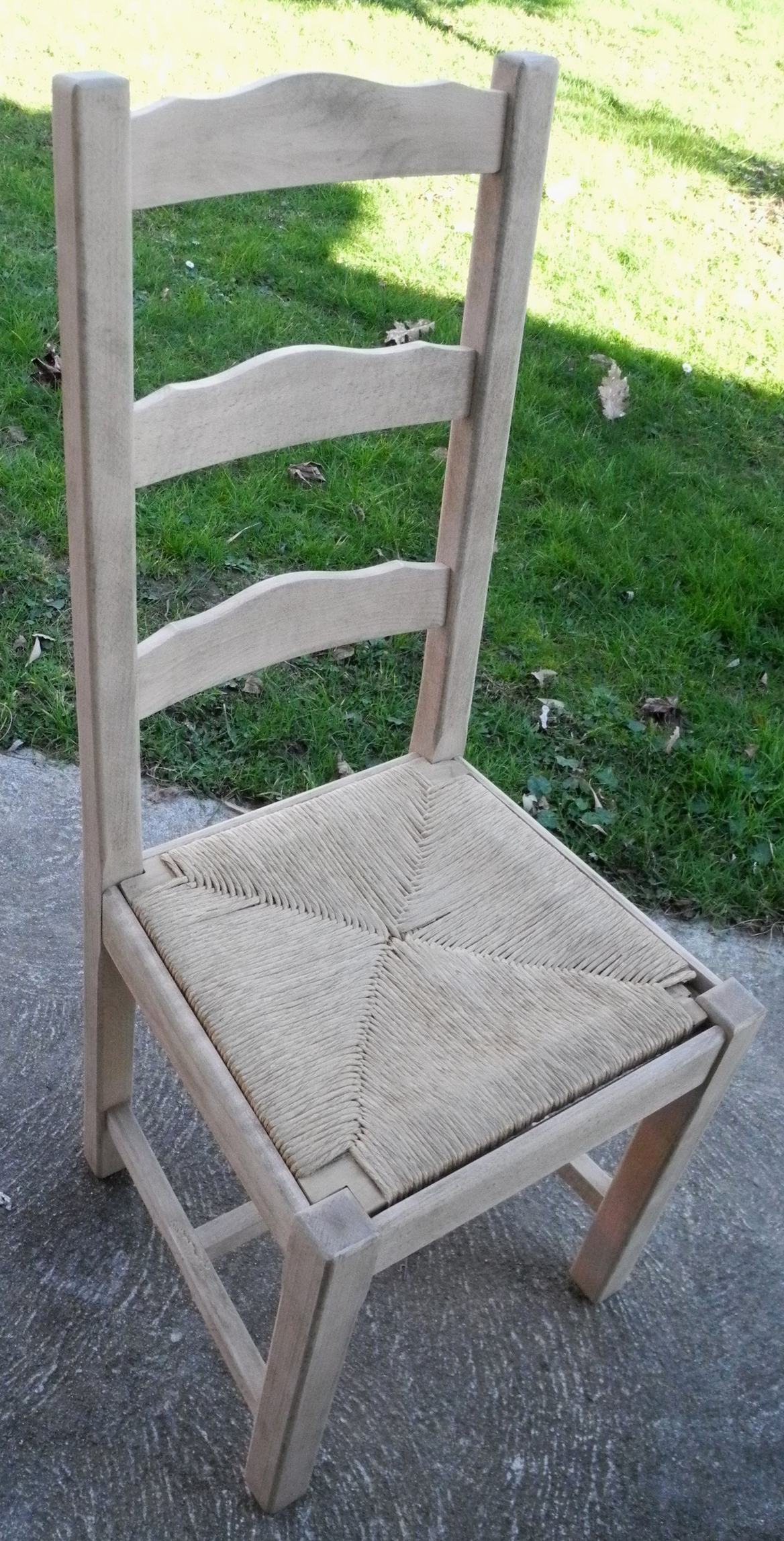 chaises décapée