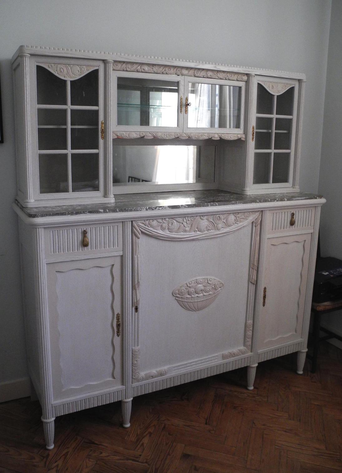 Buffet double corps art déco relooké