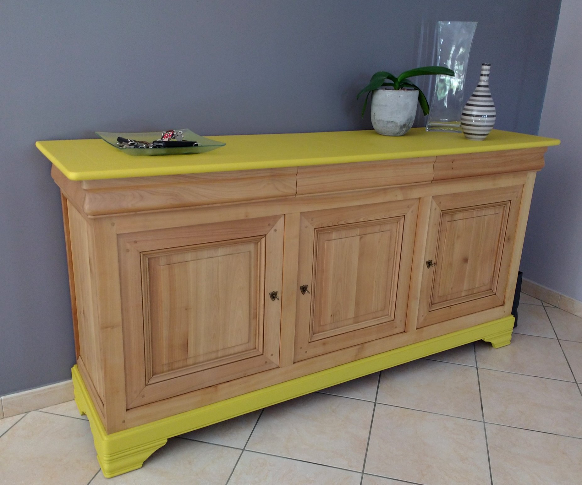 enfilade jaune relook