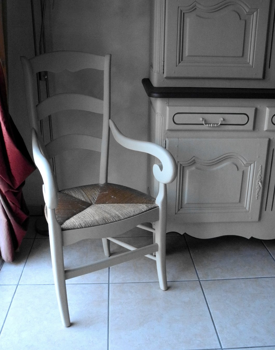 Fauteuil paillé