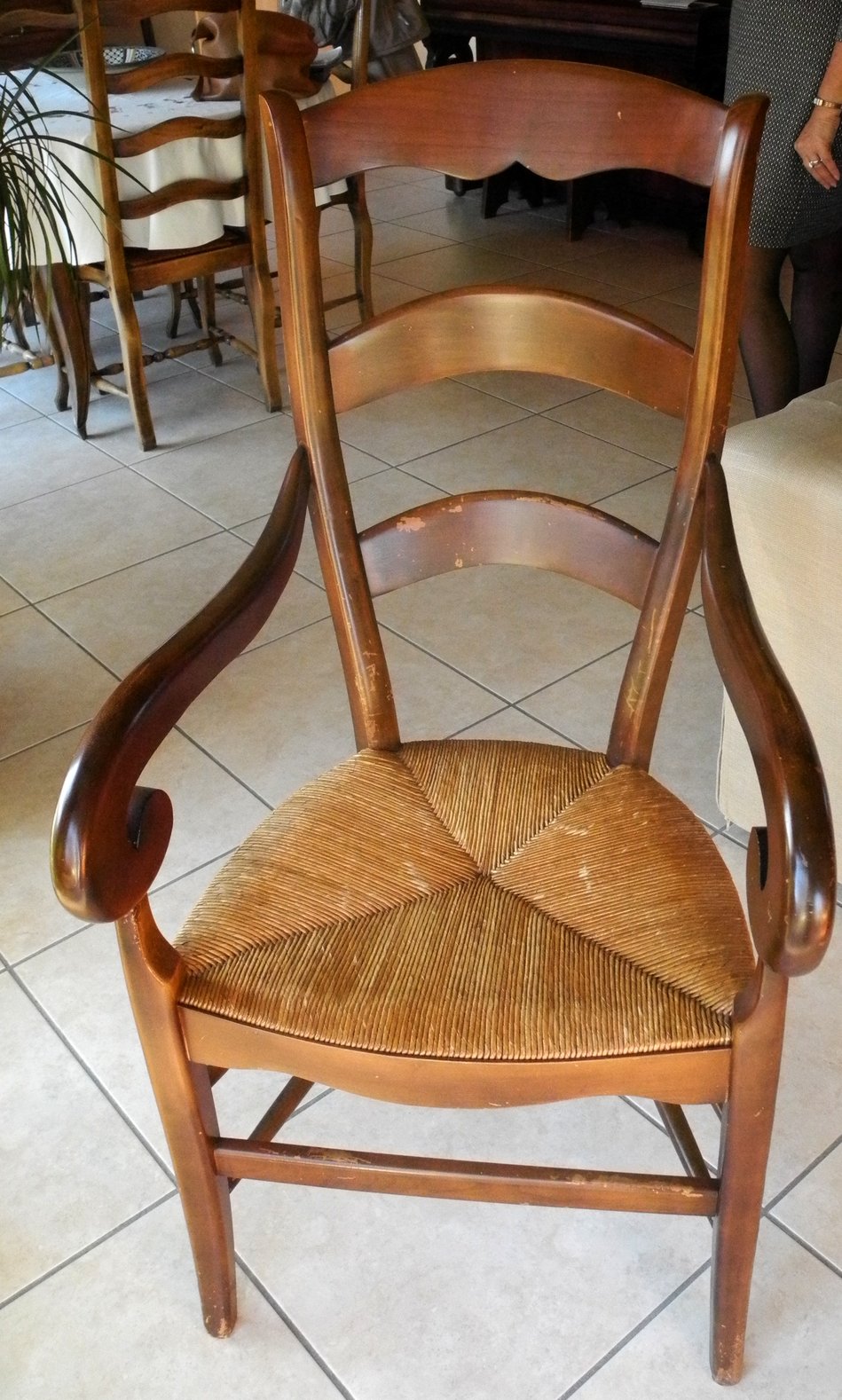 Fauteuil paillé original