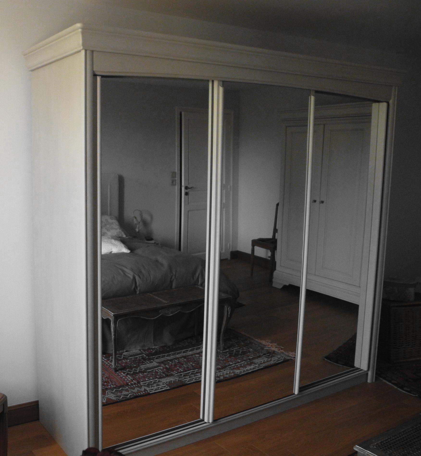 grande armoire avec miroirs relookée