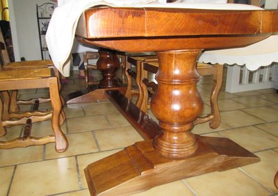 Grande table chêne massif original