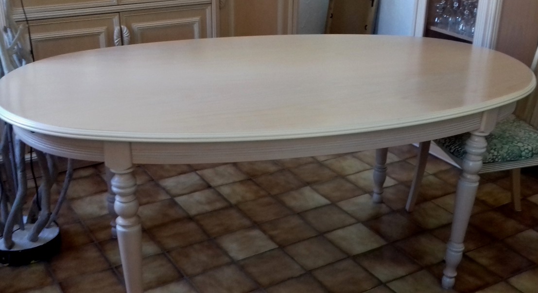 table contemporaine avant relooking